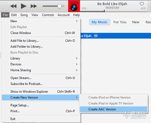 iTunes-12-Create-AAC-Version
