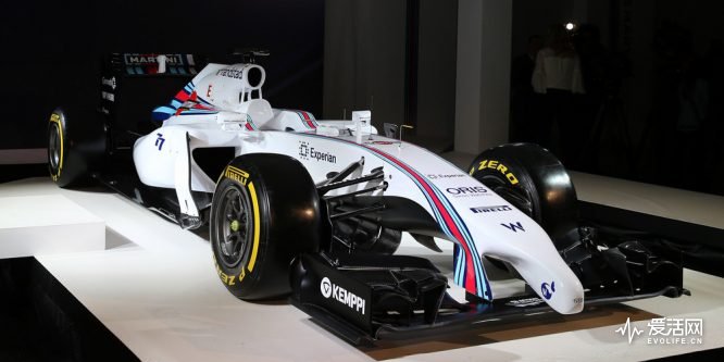 LONDON, ENGLAND - MARCH 06: The Williams Martini Racing formula one car is seen during the teams launch event on March 6, 2014 in London, England. (Photo by Clive Rose/Getty Images)