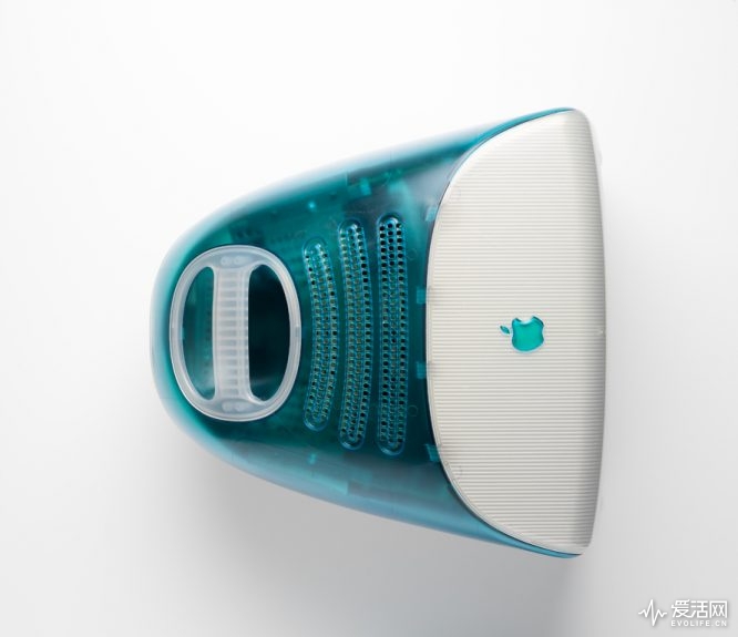 P.5216/1 [NO WEB ACCESS] Computer, Apple iMac G3 Bondi Blue, plastic / metal / glass / electronic components, designed by Sir Jonathan Ive, manufactured by Apple, assembled in Korea, 1998