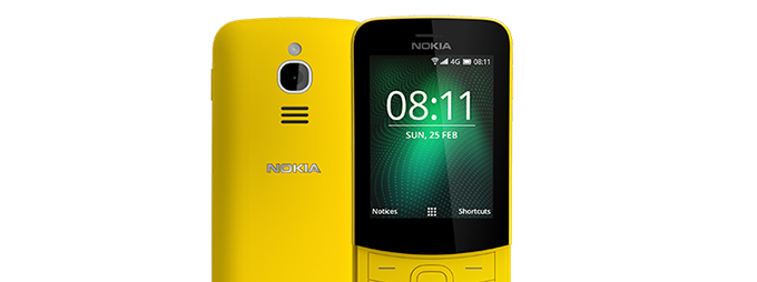 499元大香蕉抱回家,诺基亚8110 4G开启国行预