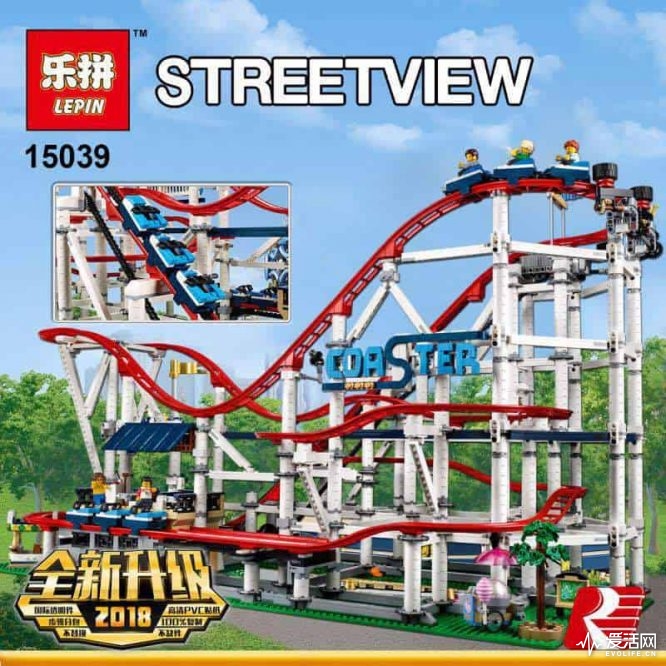 Lepin-15039-4619Pcs-Model-building-kits-Compatible-with-Lego-Creator-Series-10261-The-Roller-Coaster-Set-3