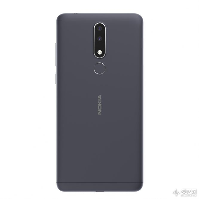 Nokia 3.1 Plus藏蓝色六面图-背面