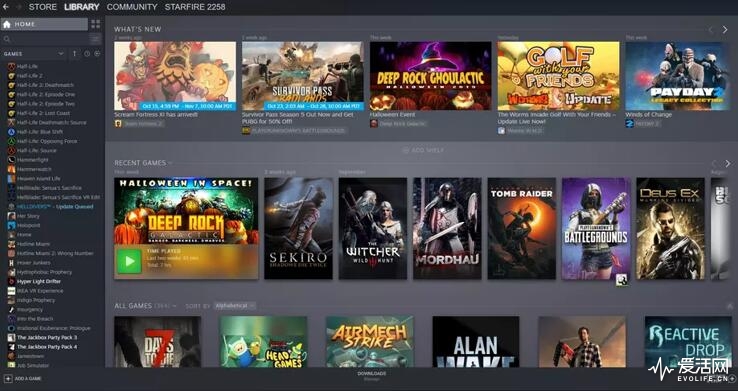 Steam游戏库页面终于改版：看图说话 | 爱活网 Evolife.cn