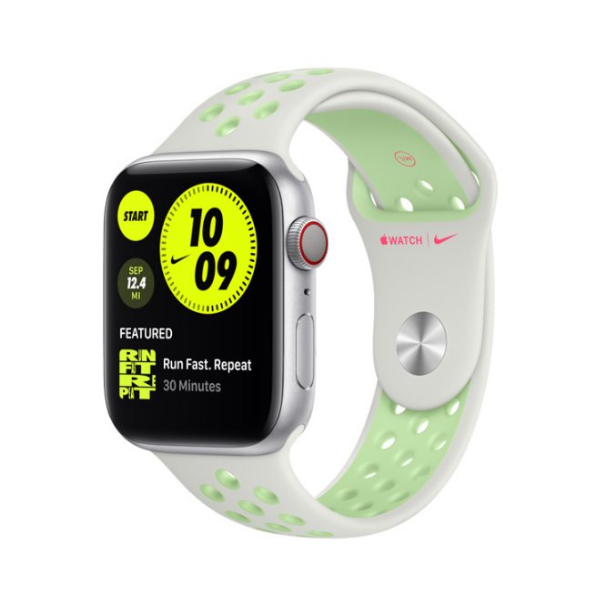 Apple Watch Series 6_Nike_Sport Band_White Green